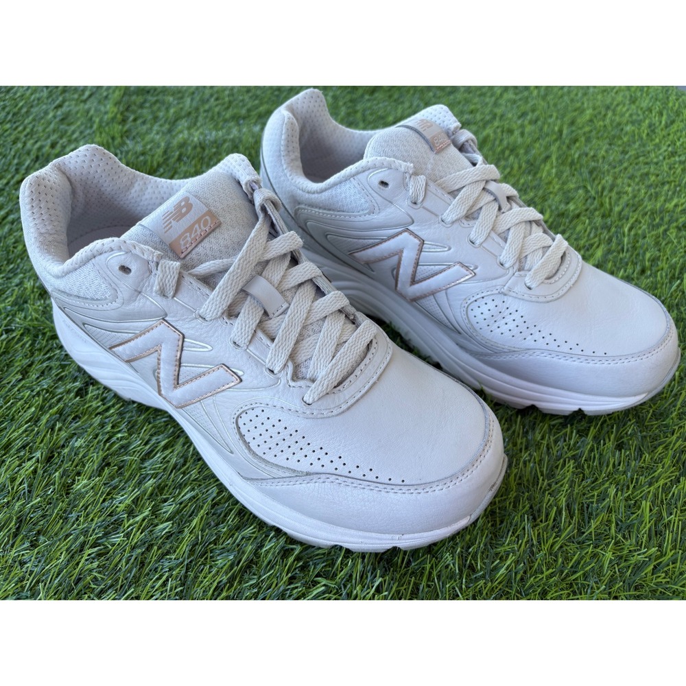 New Balance 840 v2 Walking Shoes Grey Rose Gold Leather WW840GG2 Womens 11 D
